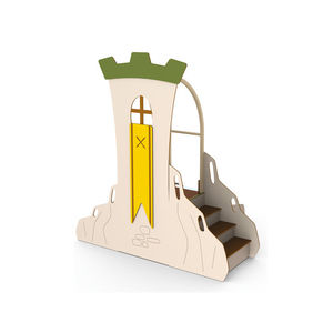 Spielplatzgerät für Spielplätze / für öffentliche Räume / Holz / beschichtet