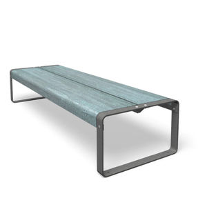 moderner Couchtisch / Metall / HPL / rechteckig