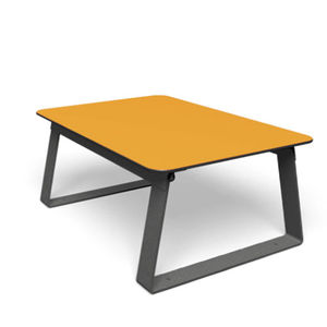 moderner Couchtisch / Metall / HPL / rechteckig