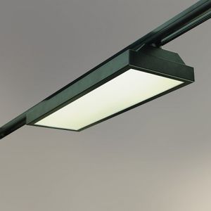 LED-Schienenleuchte / rechteckig / Stahlblech / aus Methacrylat