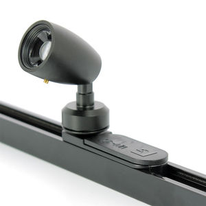 LED-Schienenleuchte / rund / anodisiertes Aluminium / für Hotels
