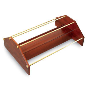 freistehendes Ablageregal / für Flaschen / Holz / Objektmöbel