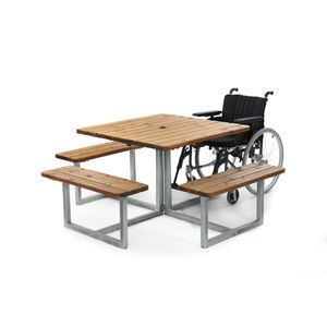 Moderner Picknicktisch - 8061734 - HAGS Aneby AB - Stahl / HPL / mit