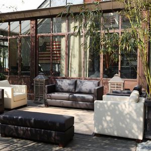 Ecksofa / kompakt / modern / Stoff