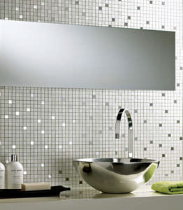 Innenraum-Mosaikfliese / für Badezimmer / Wand / Keramik