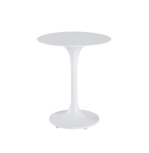 moderner Beistelltisch / lackiertes Aluminium / mit Fußgestell aus lackiertem Aluminium / rund