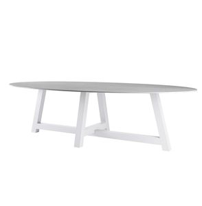 moderner Esstisch / Glas / Keramik / HPL