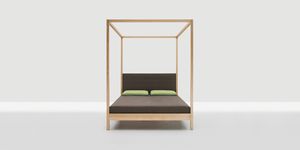 Himmelbett / Doppelbett / modern / Massivholz