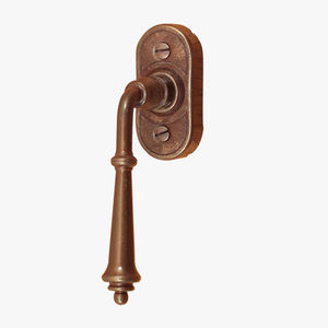 Fenstergriff / Schmiedeeisen / klassisch / Goldoptik