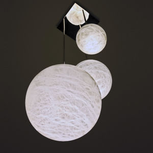 moderner Lüster / Alabaster / LED / Objektmöbel