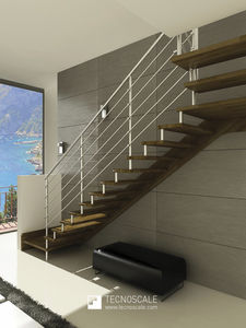halbgewendelte Treppe