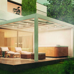 angebaute Pergola