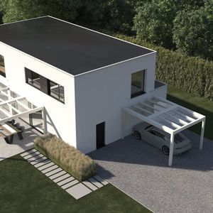 angebaute Pergola