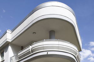 Aluminium-Geländer / mit Stangen / Außenbereich / für Balkon