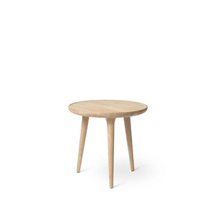 moderner Beistelltisch / aus Eiche / mit Fußgestell aus Eiche / rund