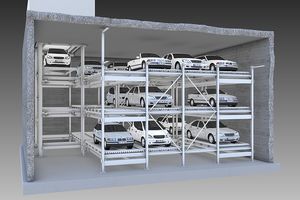 Parksystem mit Plattform 1