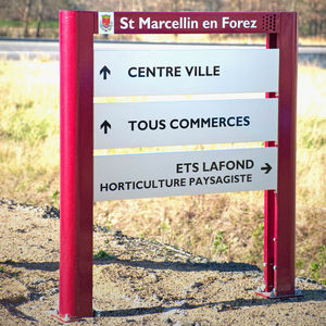 Schild / galvanisiertem Stahl 1