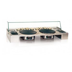 elektrischer Crêpes-Maker / Profi / doppelt