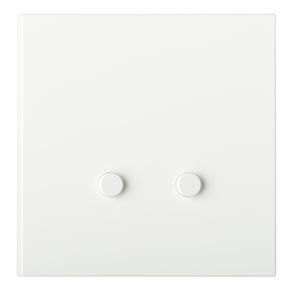 Druckschalter / Einbau / doppelt / Messing