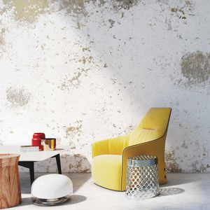 moderne Tapete / Motiv / gold / silber