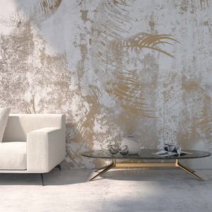 moderne Tapete / Abstraktes Motiv / Metallefekt / gold