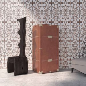 moderne Tapete / Metall / mit geometrischem Muster / Abstraktes Motiv