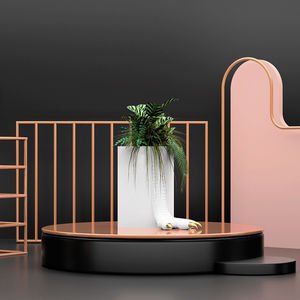 Gusseisen-Pflanzkübel / originelles Design / für öffentliche Bereiche / für Hotels