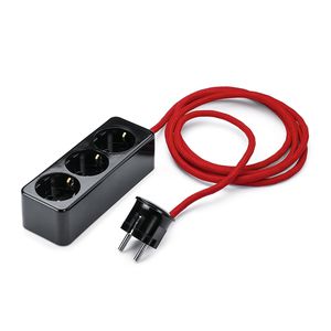 3-Fach-Steckdose / für Böden / aus Duroplast / modern