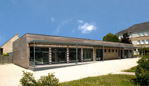 Modulgebäude / Fertigbau / Holz / für Schulen
