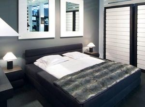 Doppelbett / modern / Stoff / 160x200 cm