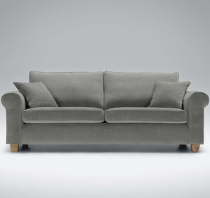 klassisches Sofa / Stoff / Holz / 2 Plätze