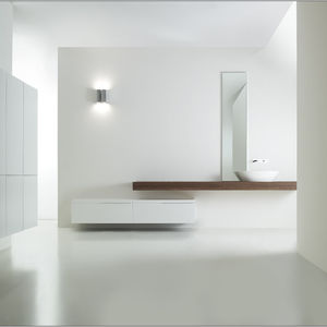 Wandhängender Waschtisch-Unterschrank - WOOD 007 - CASA BATH - Holz