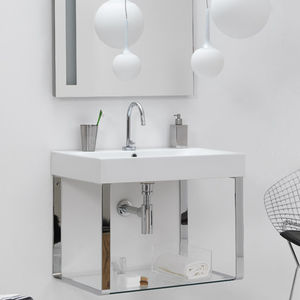 Unterbauwaschbecken - ALAQUA - COLAVENE - Keramik / rechteckig / modern