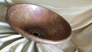 Aufsatzwaschbecken / rund / Bronze / Kupfer