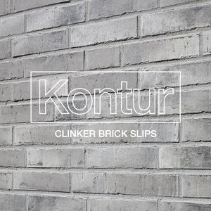 Klinkerriemchen - KONTUR EG 472 GRAU ENGOBIERT DF LANGFORMAT - STRÖHER