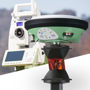 Totalstation mit Reflektor