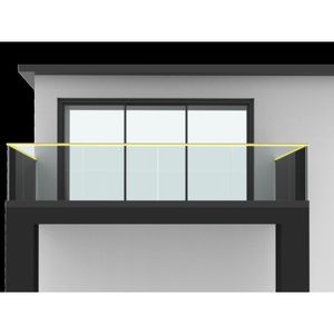 Glasplatten-Balkon