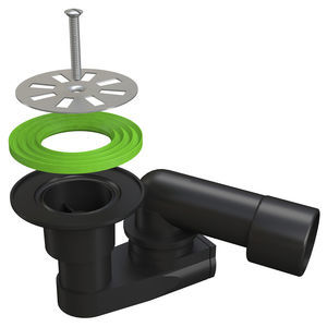 Syphon für Waschbecken / Edelstahl