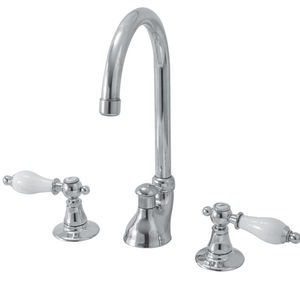 Mischbatterie für Waschtisch / freistehend / Messing / Badezimmer
