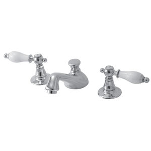 Mischbatterie für Waschtisch / freistehend / Messing / Badezimmer