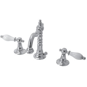 Mischbatterie für Waschtisch / freistehend / Messing / Badezimmer