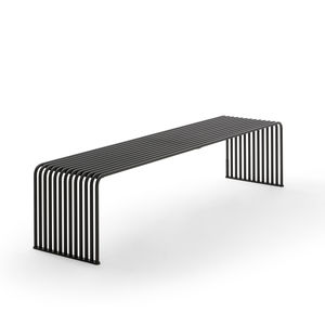 Parkbank / Industriedesign / verzinkter Stahl / pulverbeschichteter Stahl