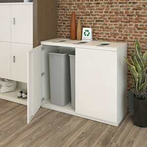 Park-Abfallbehälter / Stahl / modern / System