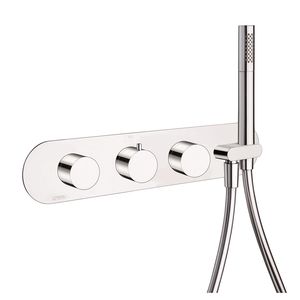 Einhebelmischer für Duschen / wandmontiert / verchromtes Metall / thermostatisch