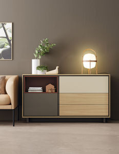 modernes Sideboard / lackiertes Holz / aus Eiche