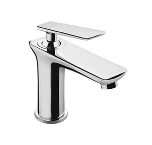 Einhebelmischer für Waschtisch / wandmontiert / verchromtes Metall / Badezimmer