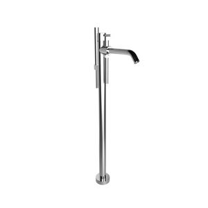 Einhebelmischer für Badewanne / verchromtes Metall / Badezimmer / 1-Loch