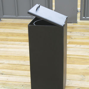 Park-Abfallbehälter / Stahl / verzinkter Stahl / COR-TEN®-Stahl