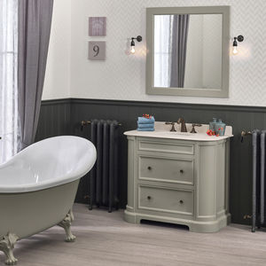 klassischer Badezimmer-Schrank / Holz / wandmontiert / mit Schublade