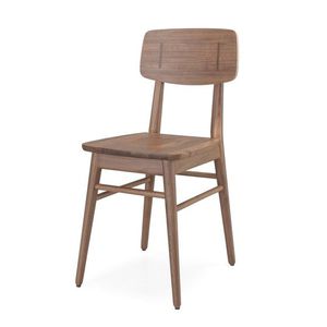 moderner Stuhl / aus Eiche / aus Nussbaum / Contract